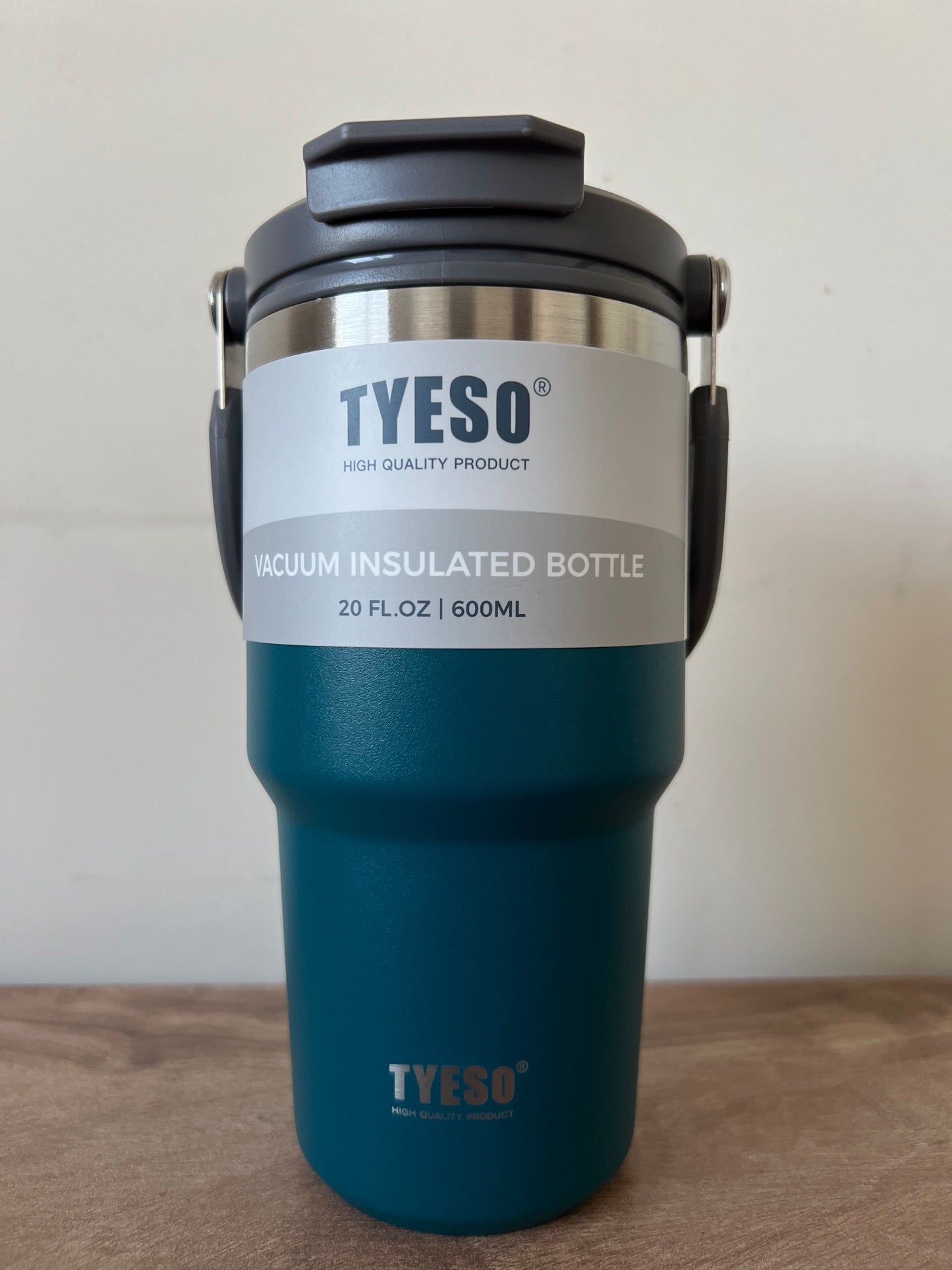Vaso Térmico Tyeso 600 ML de Acero Inoxidable 2 En 1 - Stainless