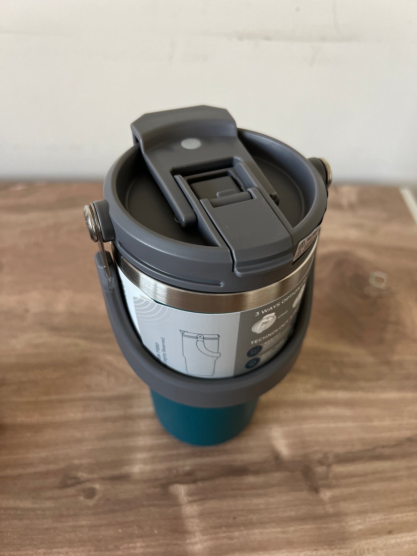 Vaso Térmico Tyeso 600 ML de Acero Inoxidable 2 En 1 - Stainless