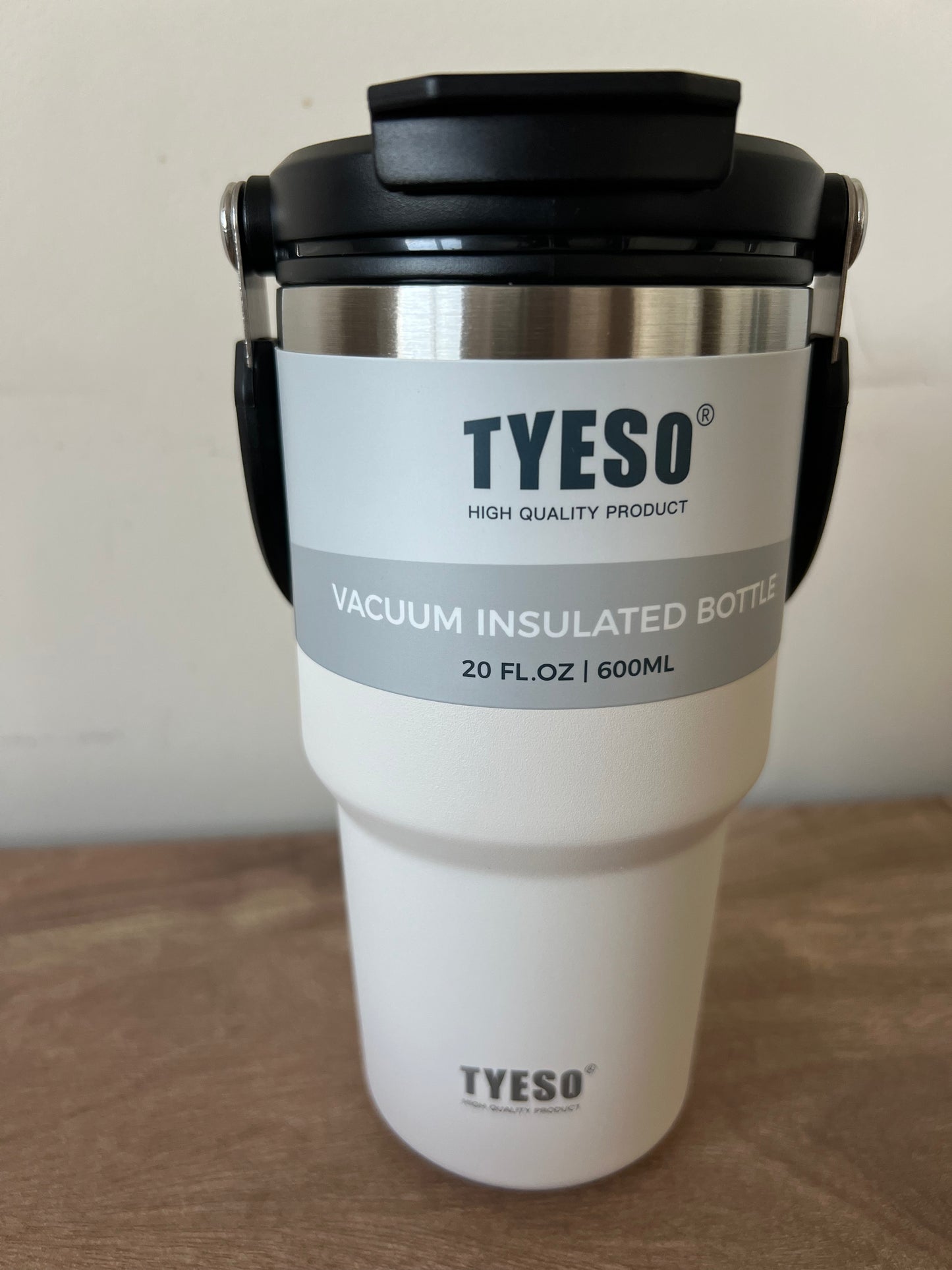 Vaso Térmico Tyeso 600 ML de Acero Inoxidable 2 En 1 - Stainless
