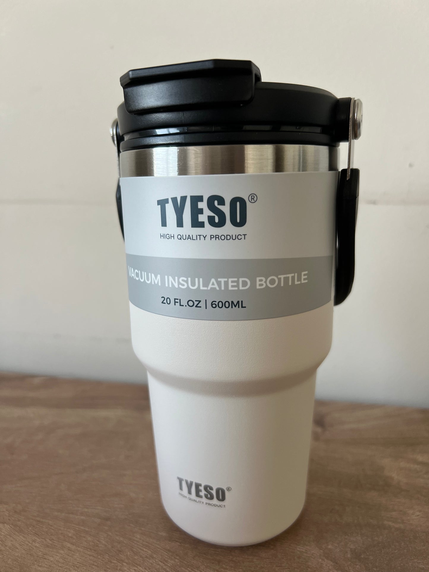 Vaso Térmico Tyeso 600 ML de Acero Inoxidable 2 En 1 - Stainless