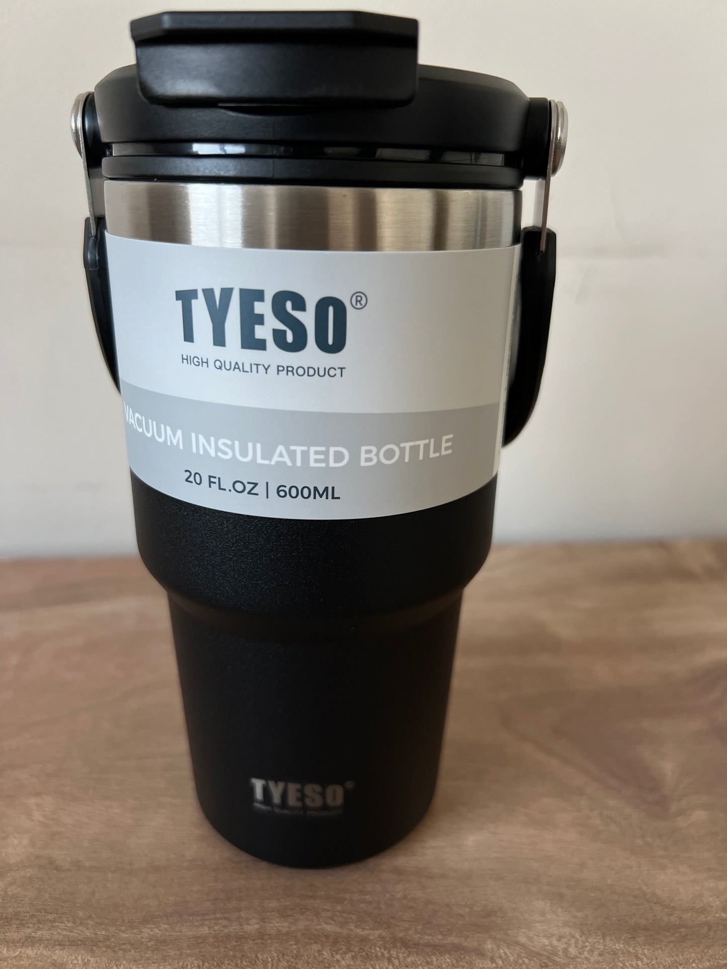 Vaso Térmico Tyeso 600 ML de Acero Inoxidable 2 En 1 - Stainless