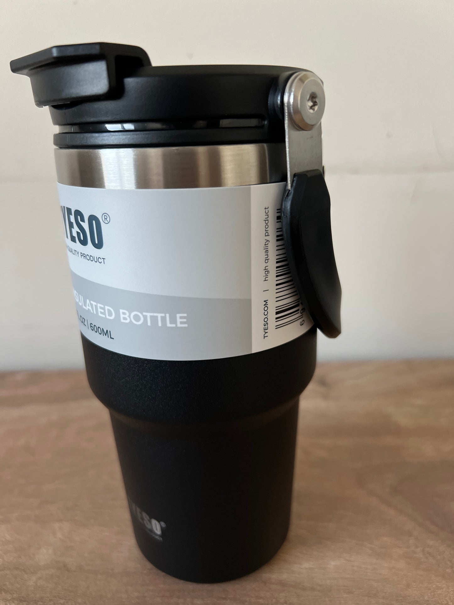 Vaso Térmico Tyeso 600 ML de Acero Inoxidable 2 En 1 - Stainless