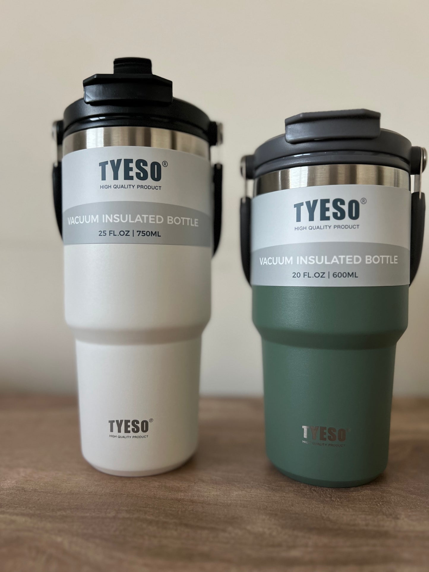 Vaso Térmico Tyeso 750 ML de Acero Inoxidable 2 En 1 - Stainless