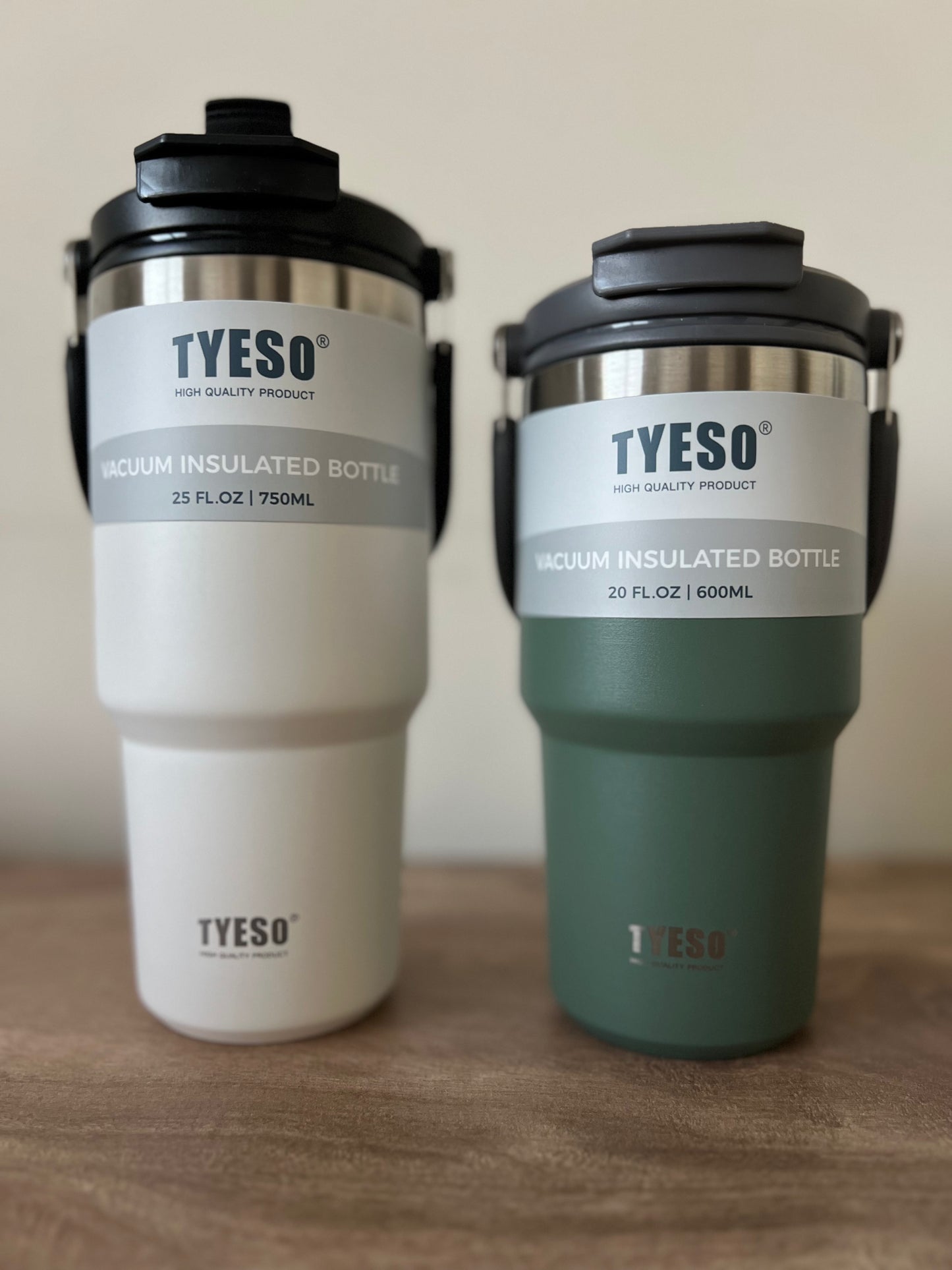 Vaso Térmico Tyeso 750 ML de Acero Inoxidable 2 En 1 - Stainless