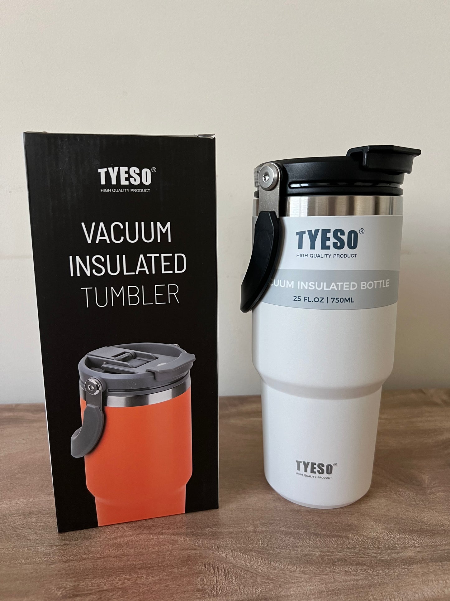 Vaso Térmico Tyeso 750 ML de Acero Inoxidable 2 En 1 - Stainless