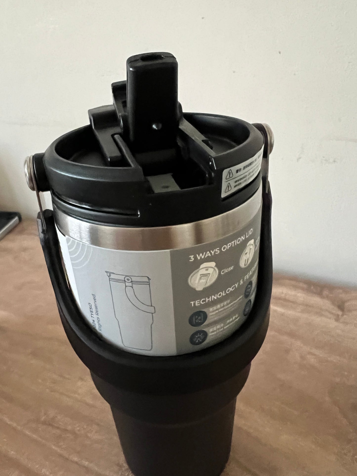 Vaso Térmico Tyeso 750 ML de Acero Inoxidable 2 En 1 - Stainless