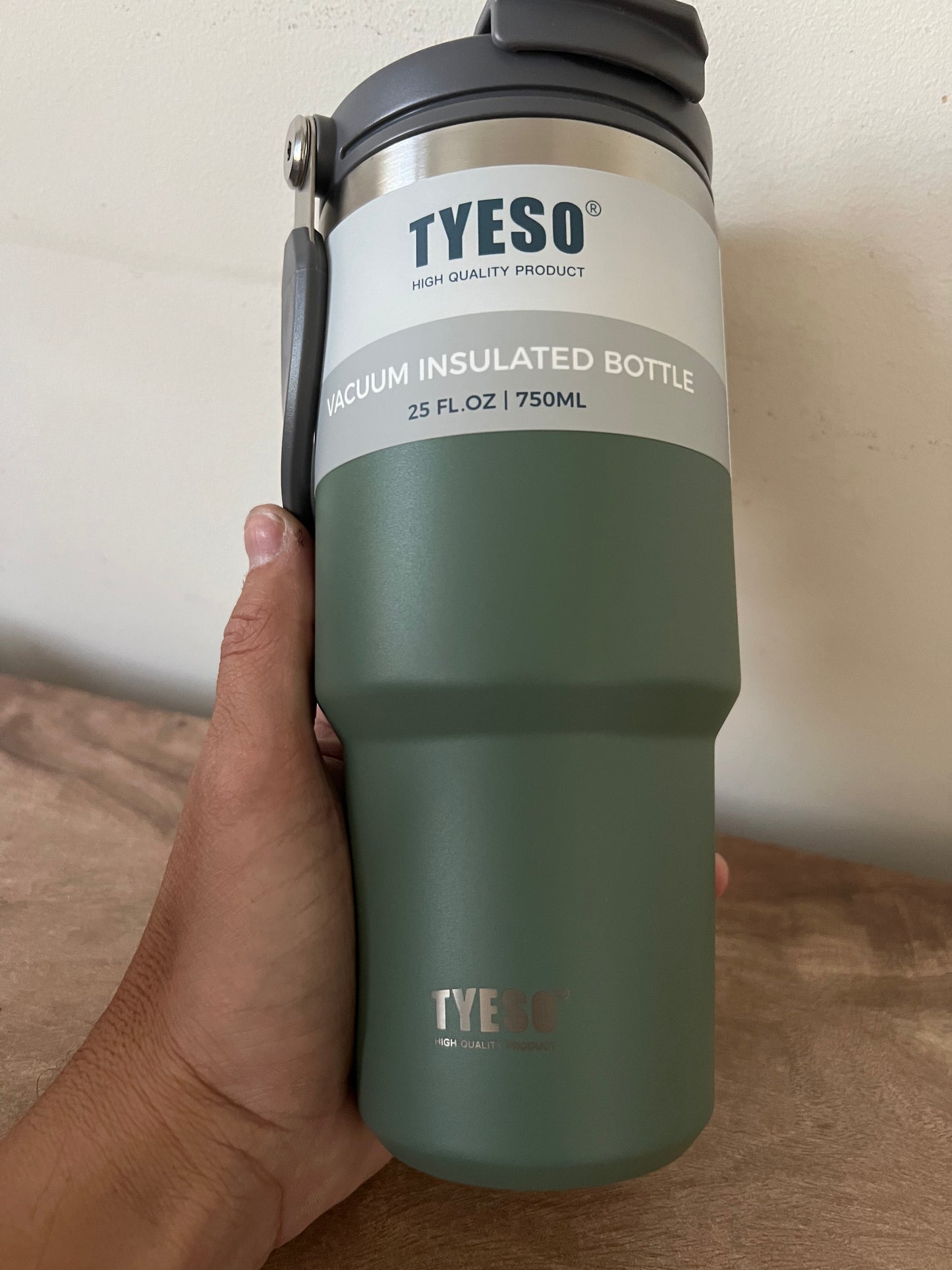 Vaso Térmico Tyeso 750 ML de Acero Inoxidable 2 En 1 - Stainless