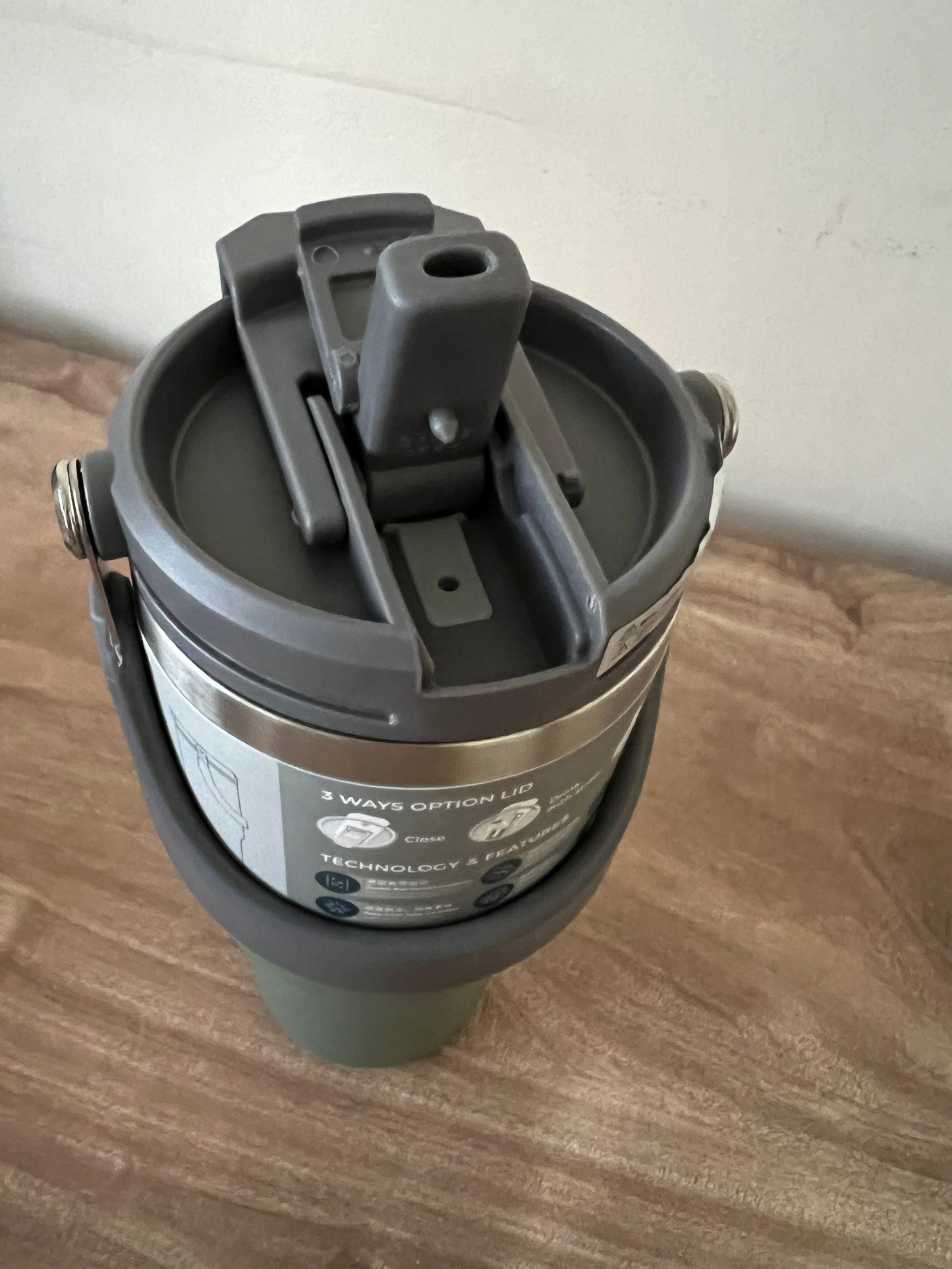 Vaso Térmico Tyeso 750 ML de Acero Inoxidable 2 En 1 - Stainless