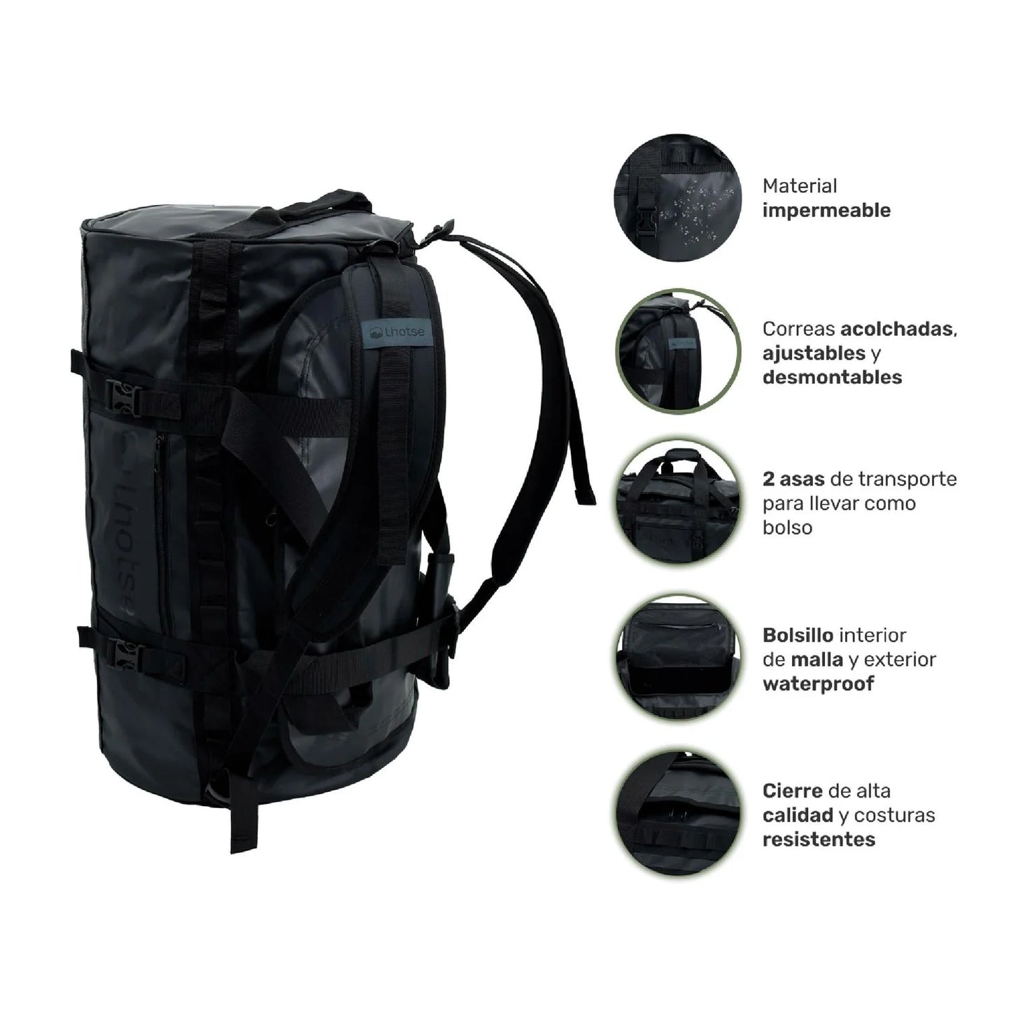 Bolso Deportivo Impermeable Lhotse Duffel 30L | Outdoor, Gym y Viajes