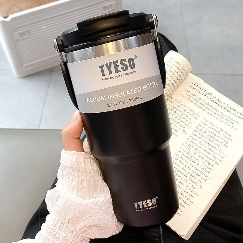 Vaso Térmico Tyeso 750 ML de Acero Inoxidable 2 En 1 - Stainless