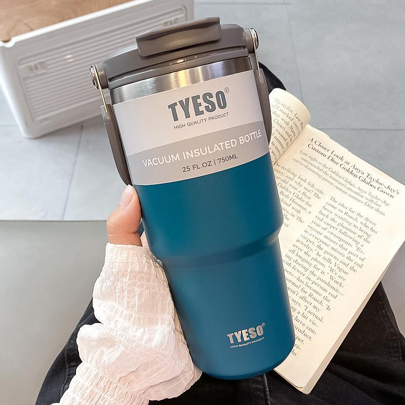 Vaso Térmico Tyeso 750 ML de Acero Inoxidable 2 En 1 - Stainless
