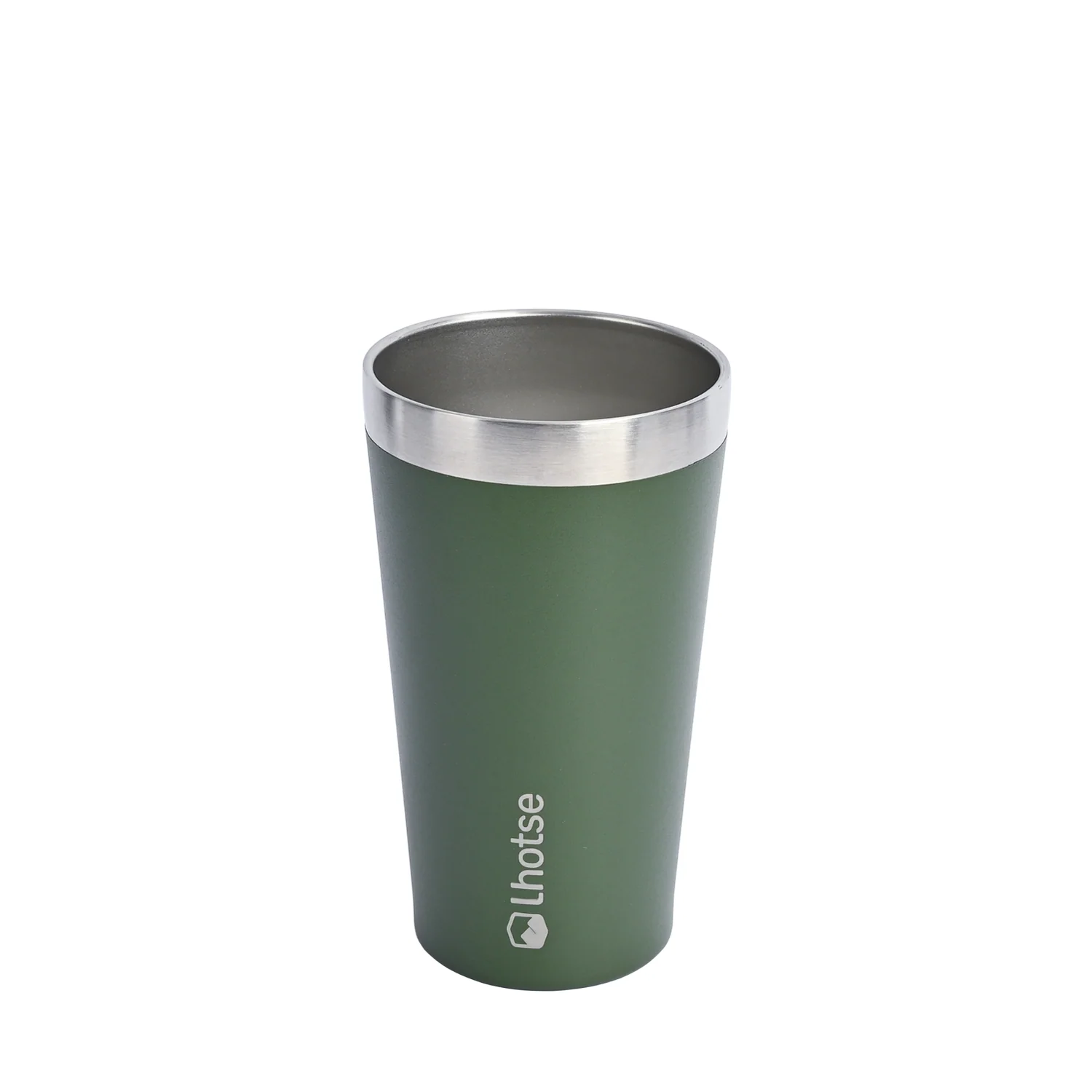 Vaso térmico Lhotse verde 480ml vista frontal